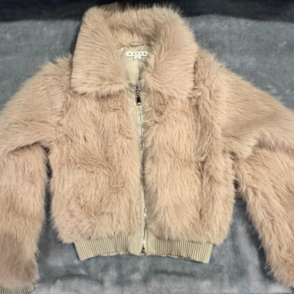 Hyfve Faux Fur Coat - Size Small